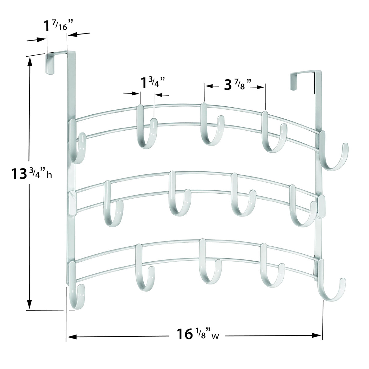 LYNK Professional Home 14-hook design helps maximize entryway and closet organization.
