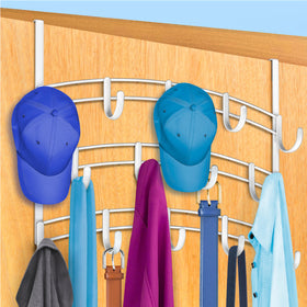 LYNK Professional Home 14-hook over-the-door rack keeps shirts, coats, and accessories neatly organized.