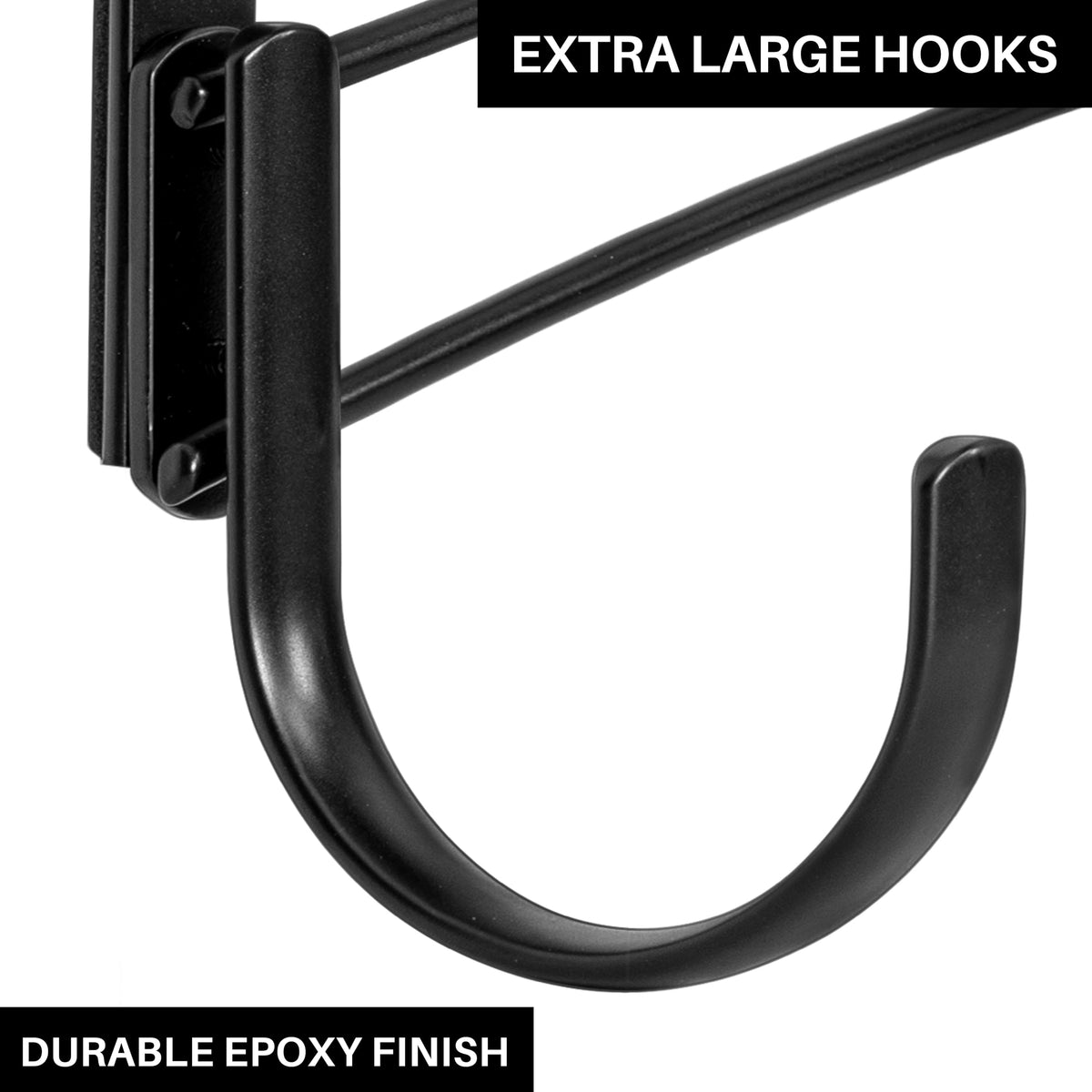 LYNK Professional Home 5-hook entryway solution for robes and hats keeps essentials in reach.