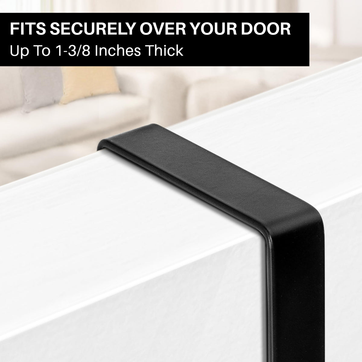 LYNK Professional Home 5-hook soft foam padding protects doors from marks and damage.