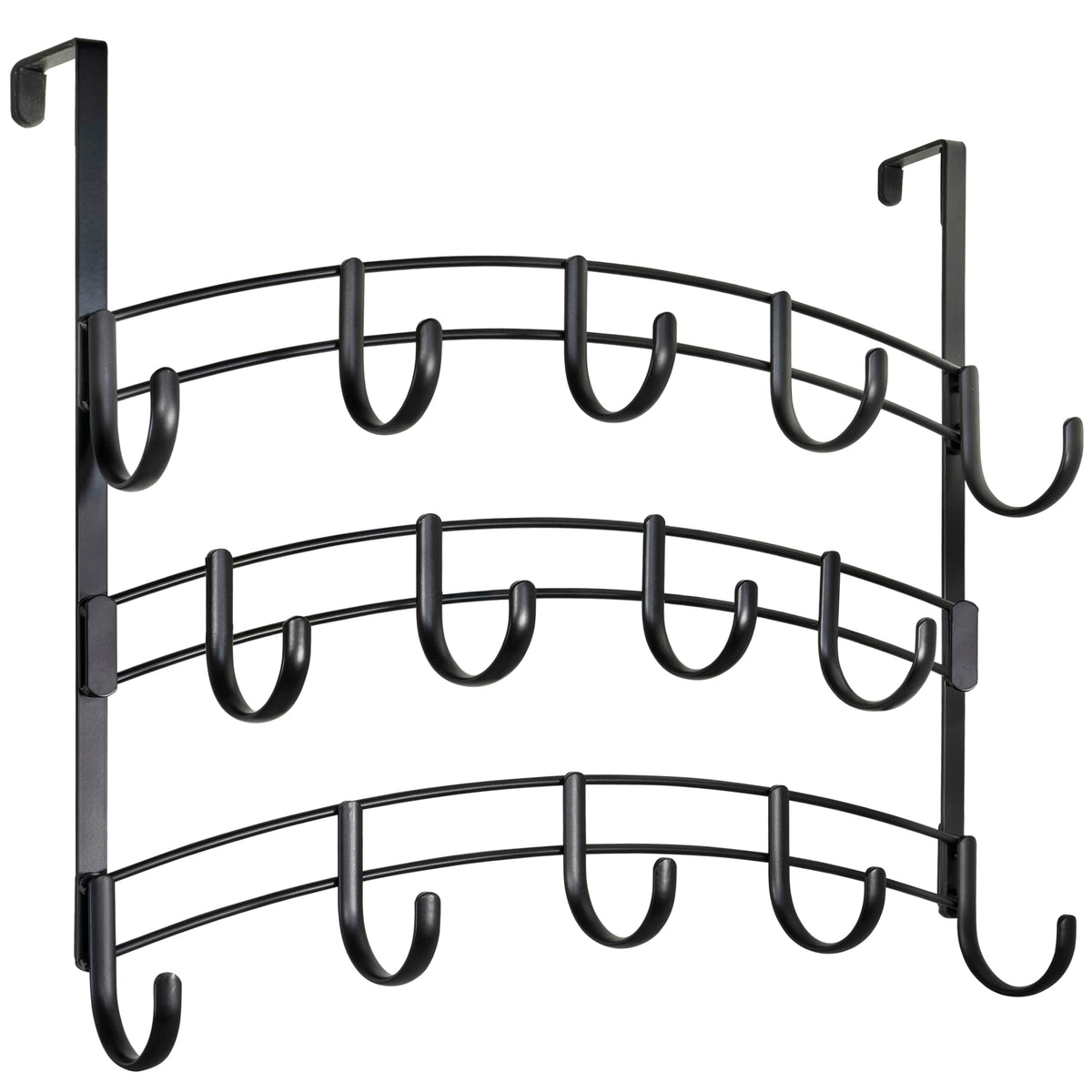 Close-up of epoxy-coated steel hooks from LYNK Professional Home.
