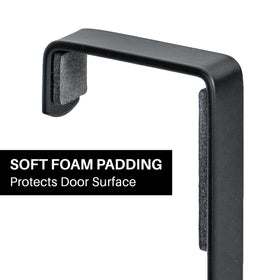 Fits most standard doors up to 1-7/16 inches thick.