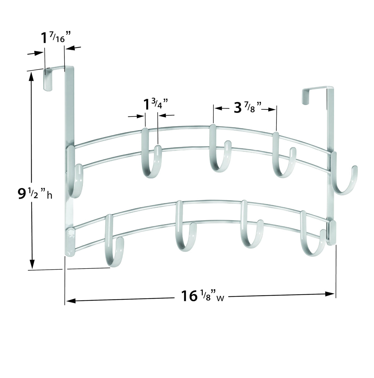 LYNK Professional Home lifetime warranty backs this durable door rack.
