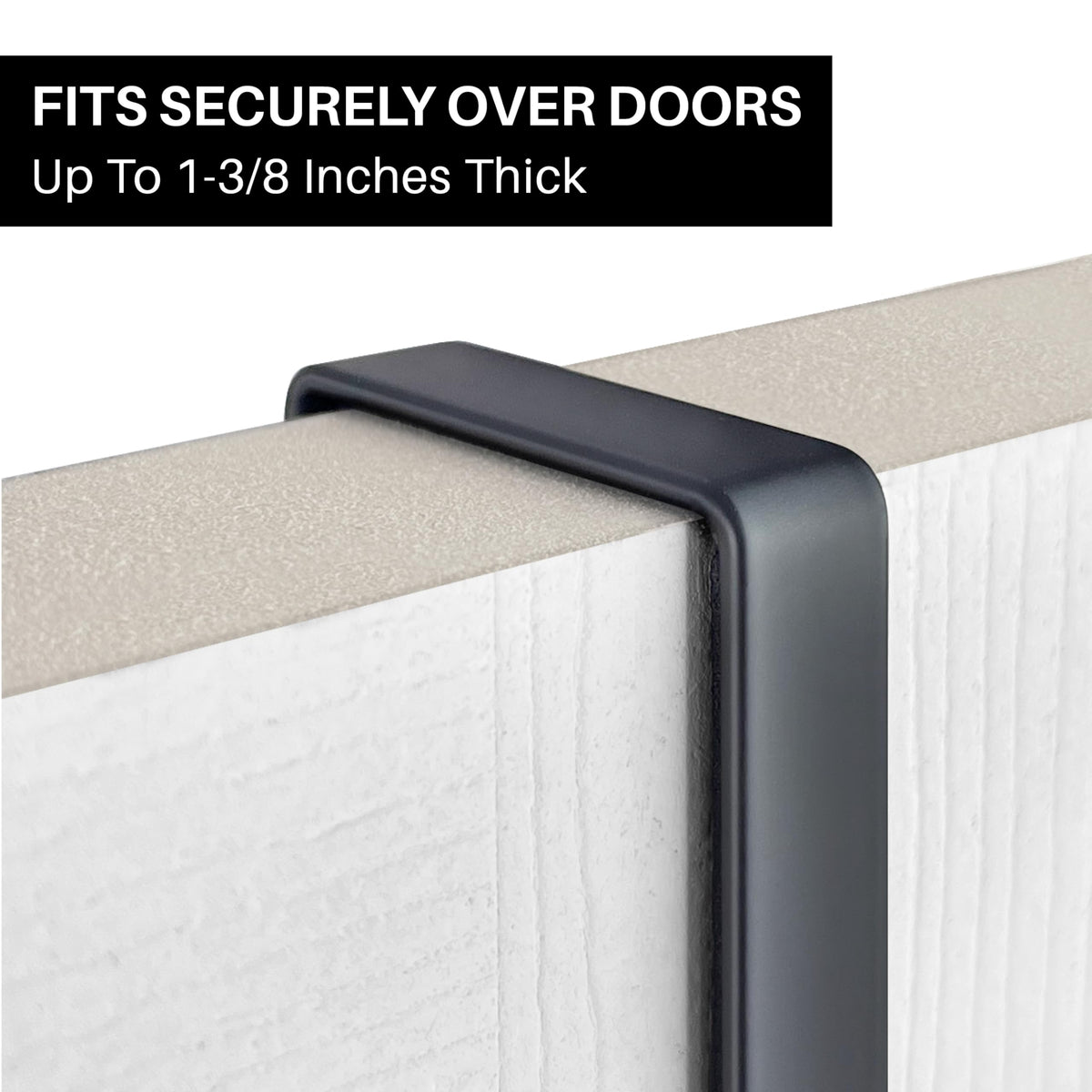 No drilling required; secure, door-friendly mounting with soft padding.