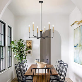 Lynnoland brushed gold finish adds classic contrast.