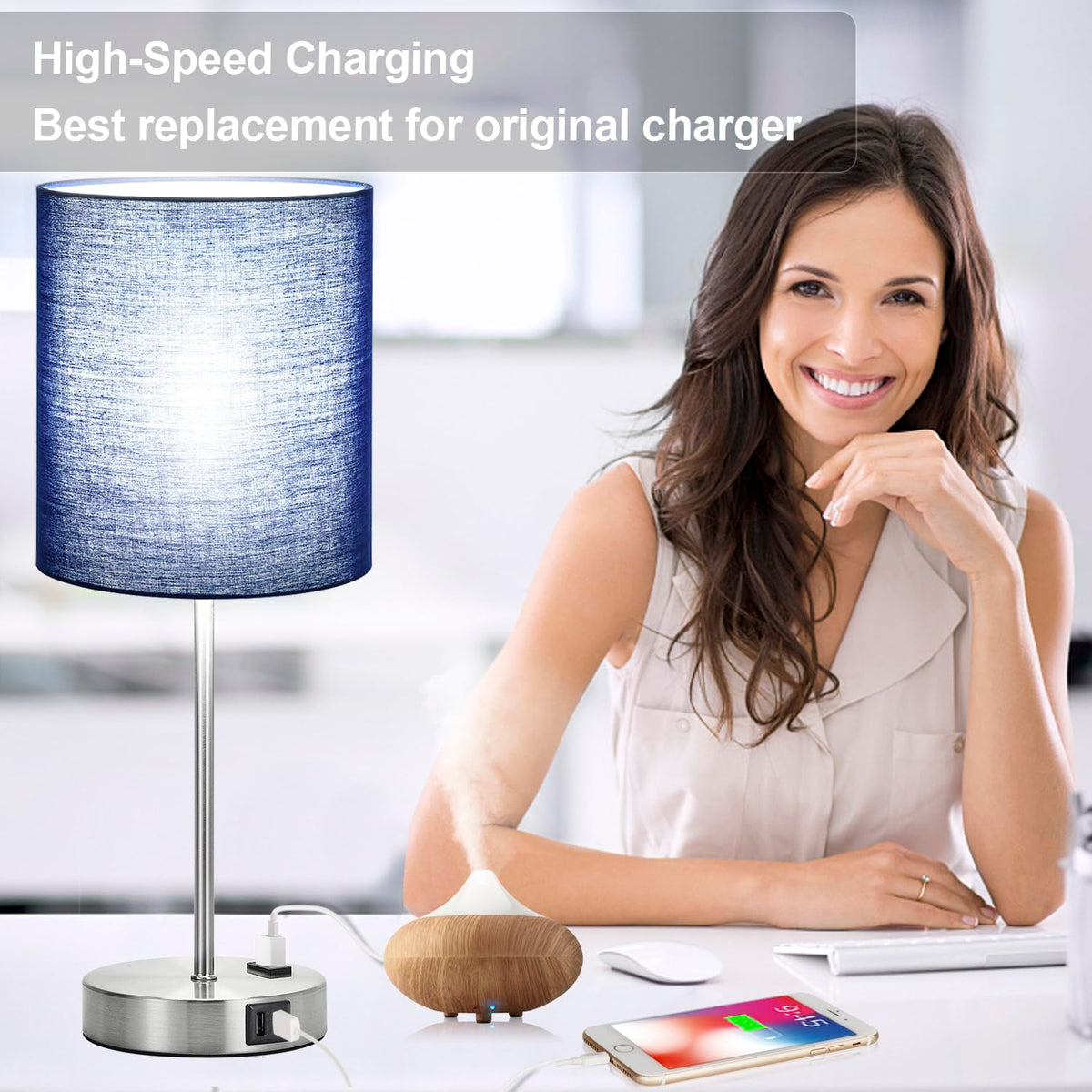 Lynnoland two-lamp bundle is ideal for bedrooms, nurseries, and living spaces.
