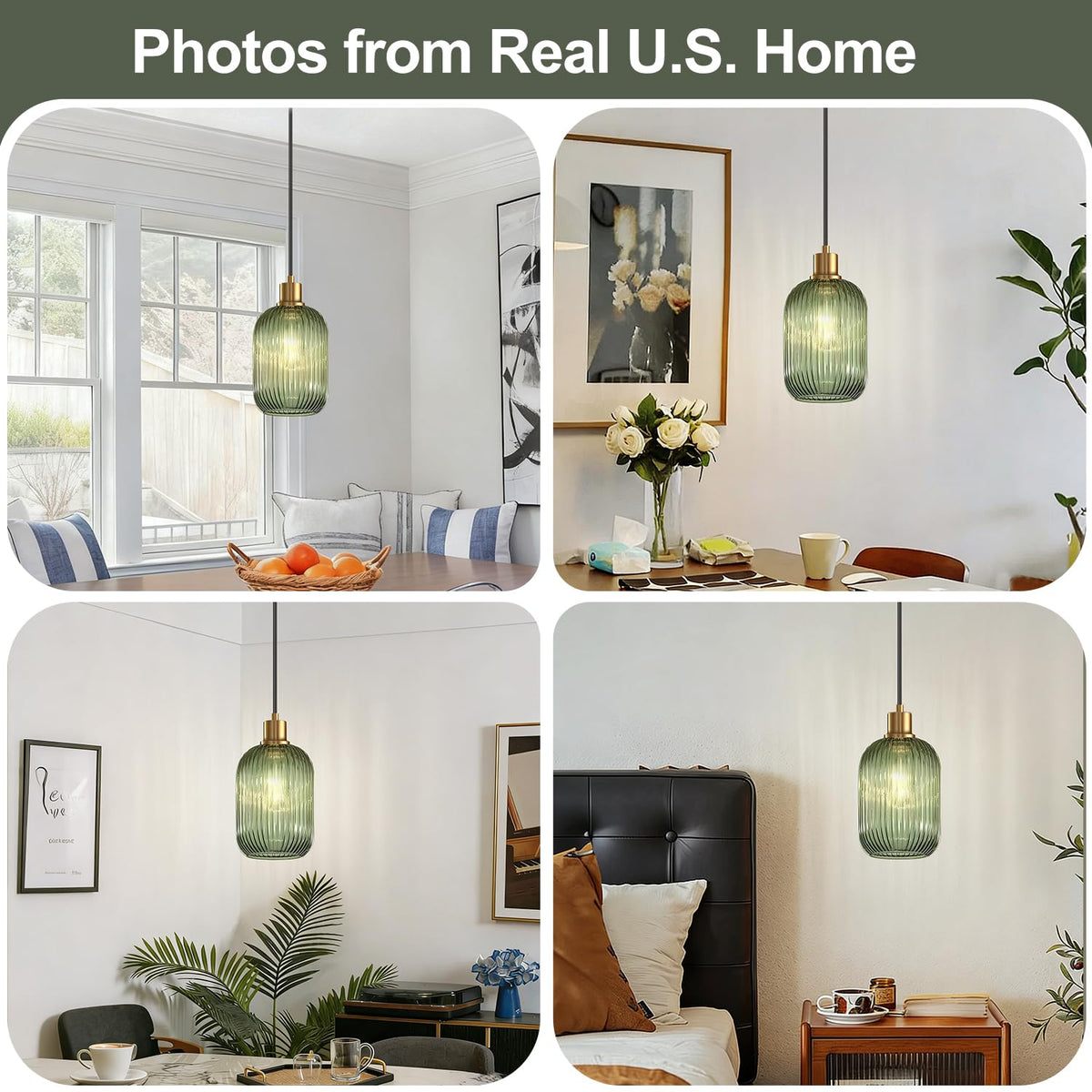 Lynnoland E26-base pendant compatible with LED and incandescent bulbs