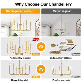 Lynnoland foyer entryway chandelier elevates first impressions.