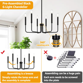 Lynnoland industrial chandelier kitchen island frame enhances modern style and bright task lighting.
