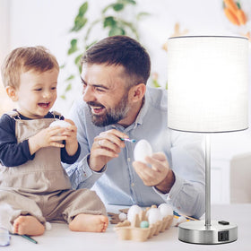 Lynnoland LED bulbs included provide bright, steady daylight for reading