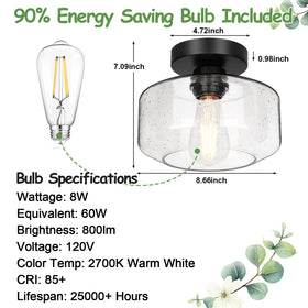 Lynnoland UL Listed farmhouse light ensures safety and quality.