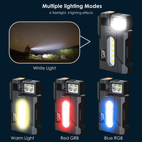LYNRUI G5 EDC flashlight 400-lumen brightness for clear nearby work.