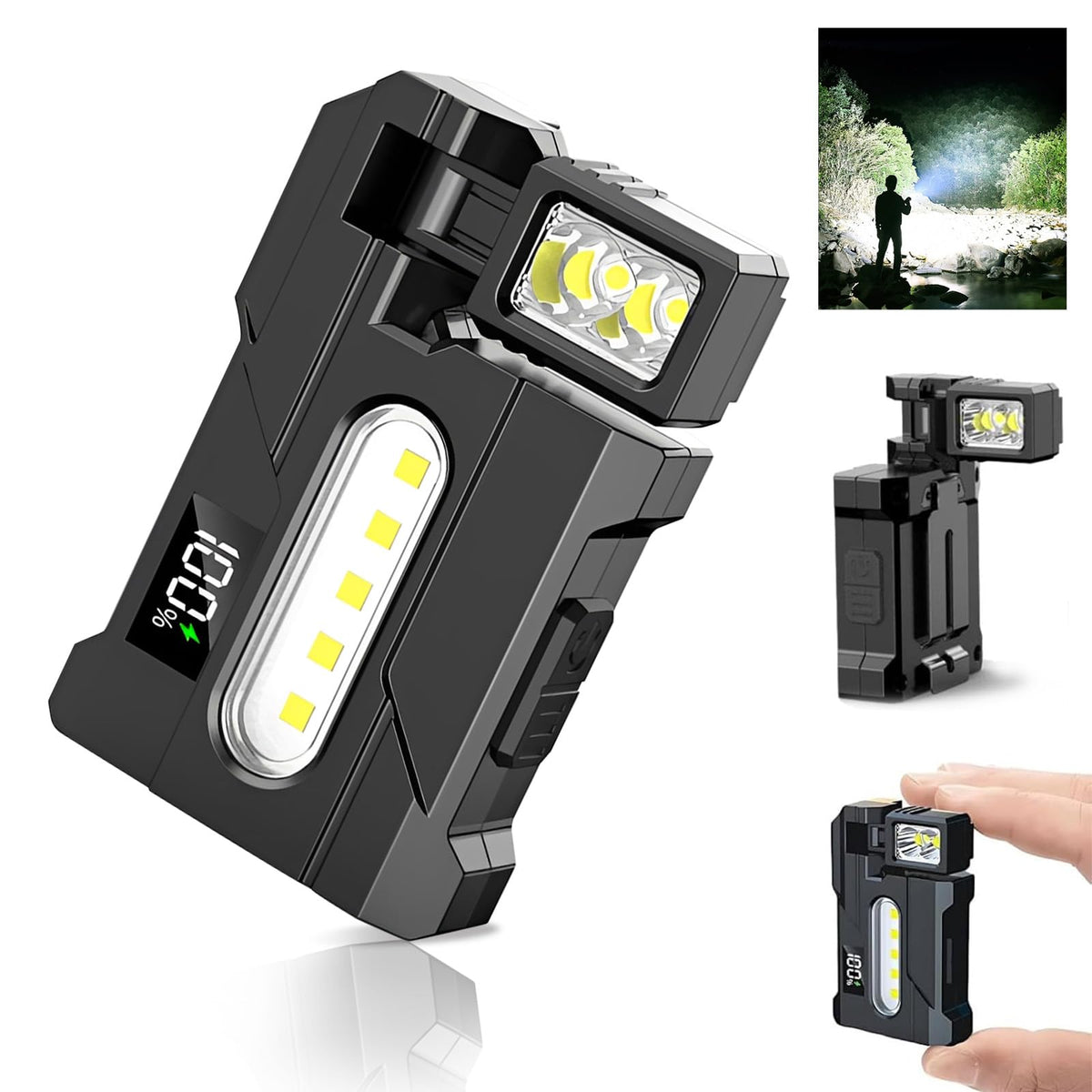 LYNRUI G5 EDC flashlight compact body for daily carry and outdoor use.