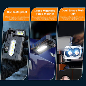 LYNRUI G5 EDC flashlight dual-light mode for versatile night visibility.
