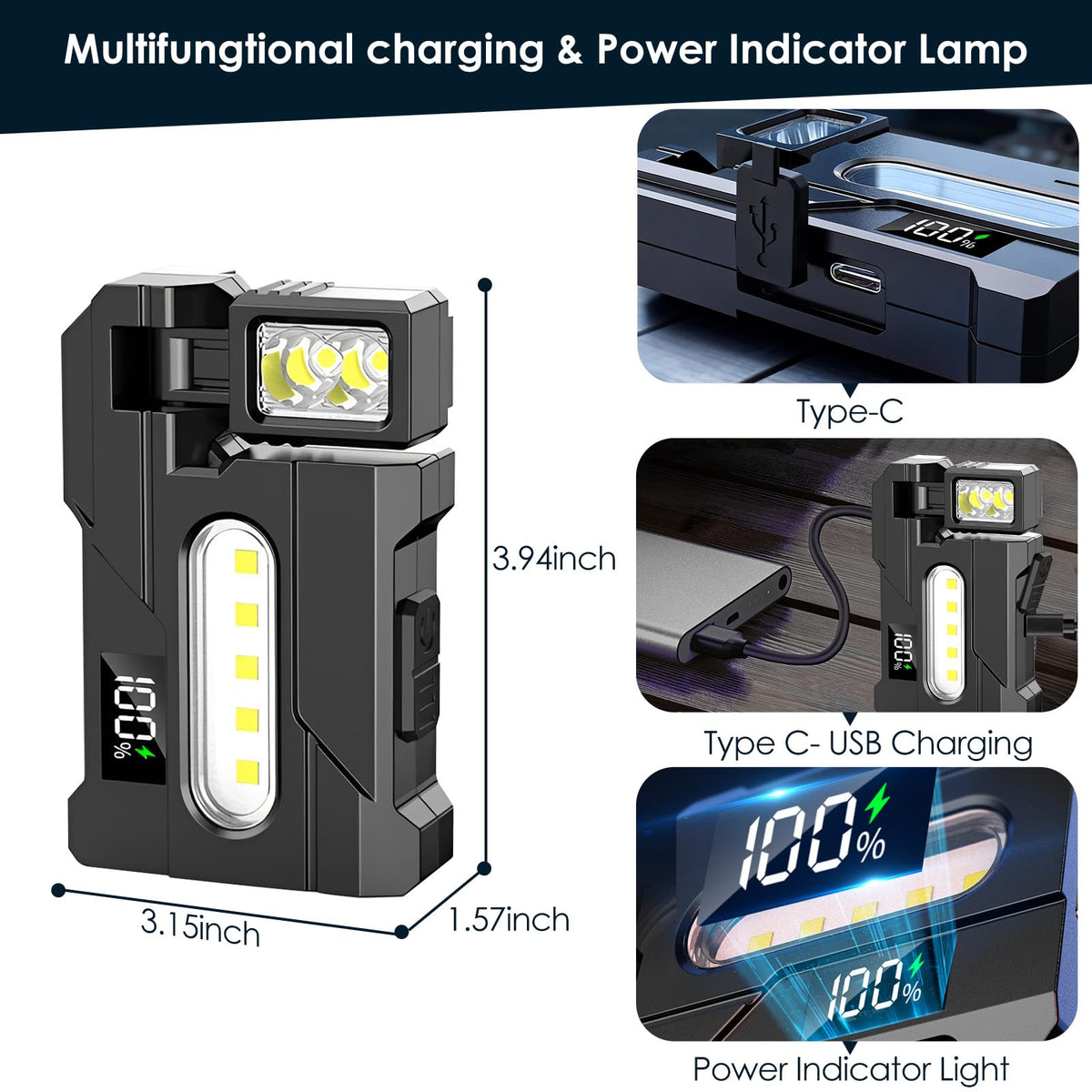 LYNRUI G5 EDC flashlight portable pocket-size for camping and daily carry.
