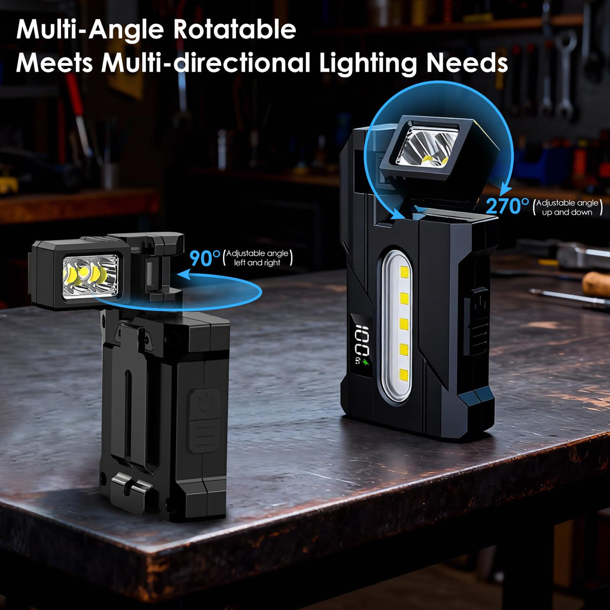 LYNRUI G5 EDC flashlight Type-C charging for quick top-ups.