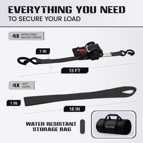 LynxHold four-piece set with storage bag ready to use for organized securing.