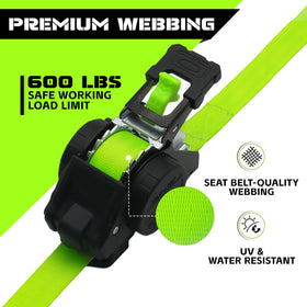 LynxHold strap securing a load on a trailer for stability.