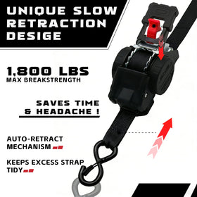 LynxHold straps securing a boat on a trailer against road vibrations