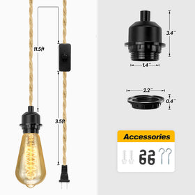 LYOOWNG easy-install hanging kit showing quick installation