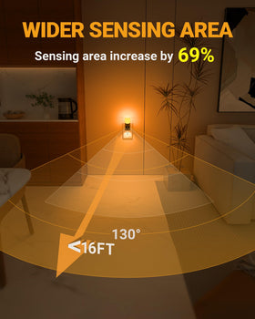 Lyridz Amber Night Light offers dimmable brightness for flexible indoor use.