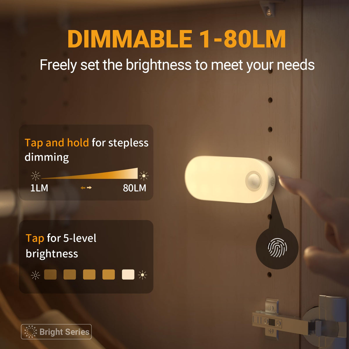 Lyridz dimmable brightness from 2 to 80 lumens for flexible use