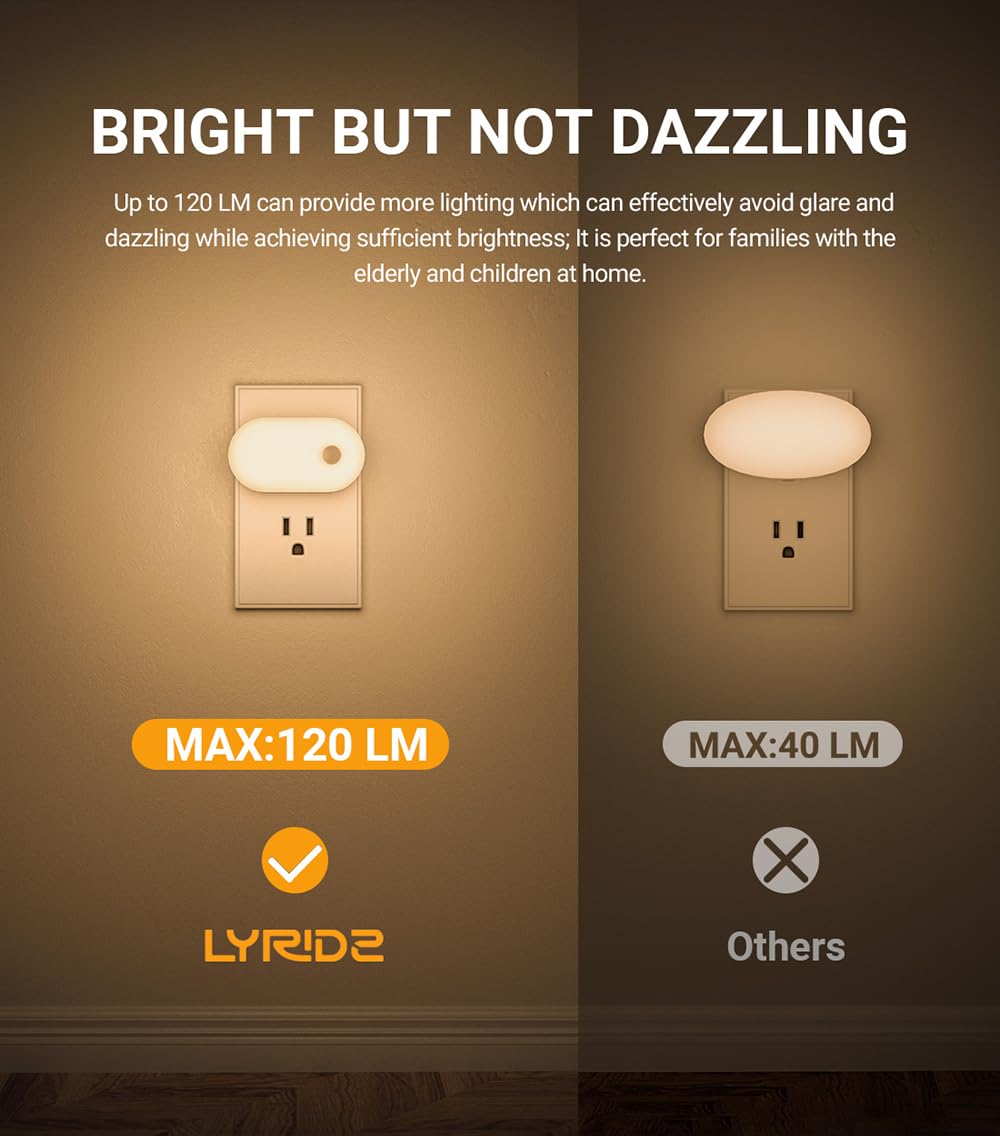 Lyridz dimmable control panel allows easy brightness adjustment.