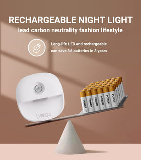 Lyridz dimmable LED night light with brightness control for flexible ambience.