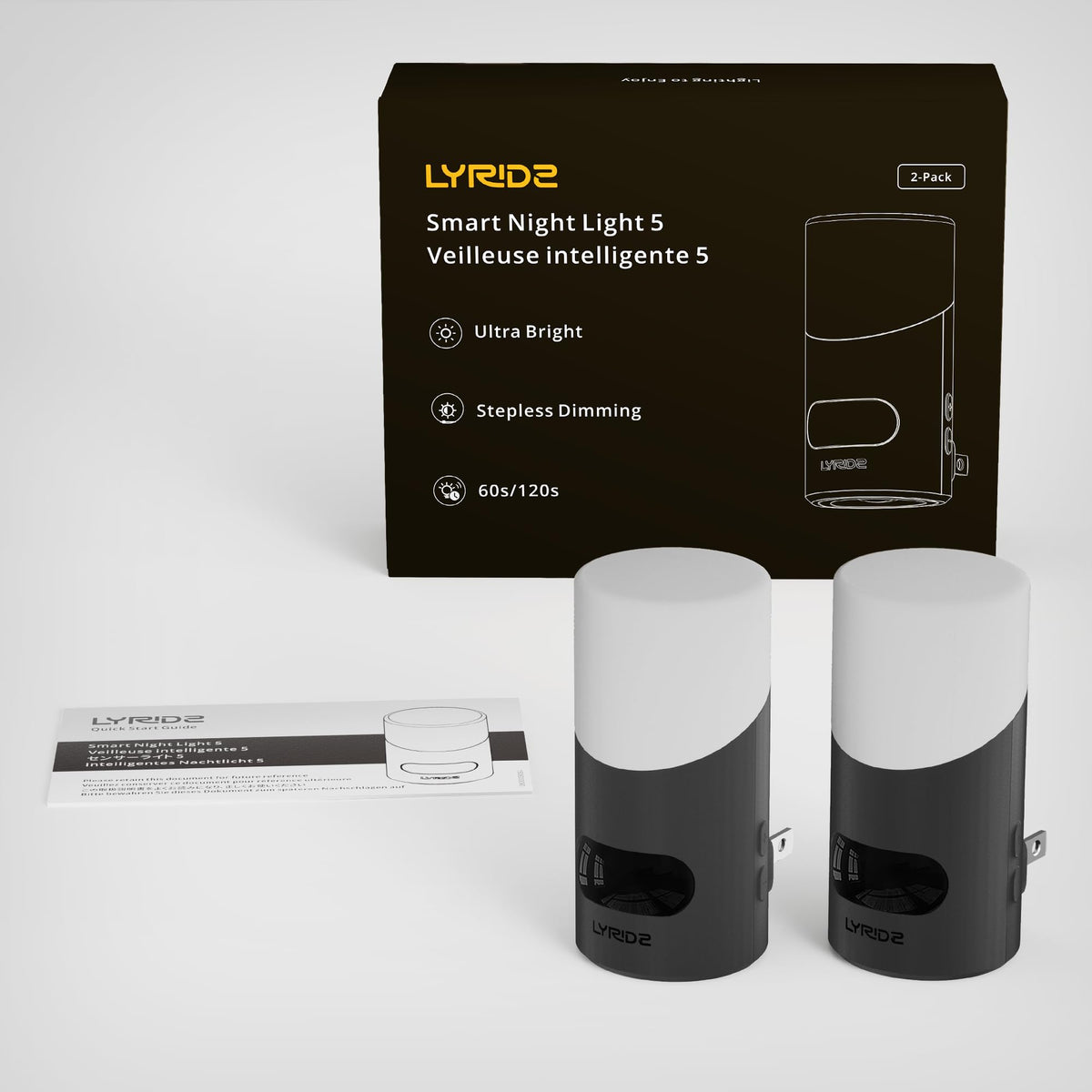 Lyridz energy-saving night light reduces wasteful power use.