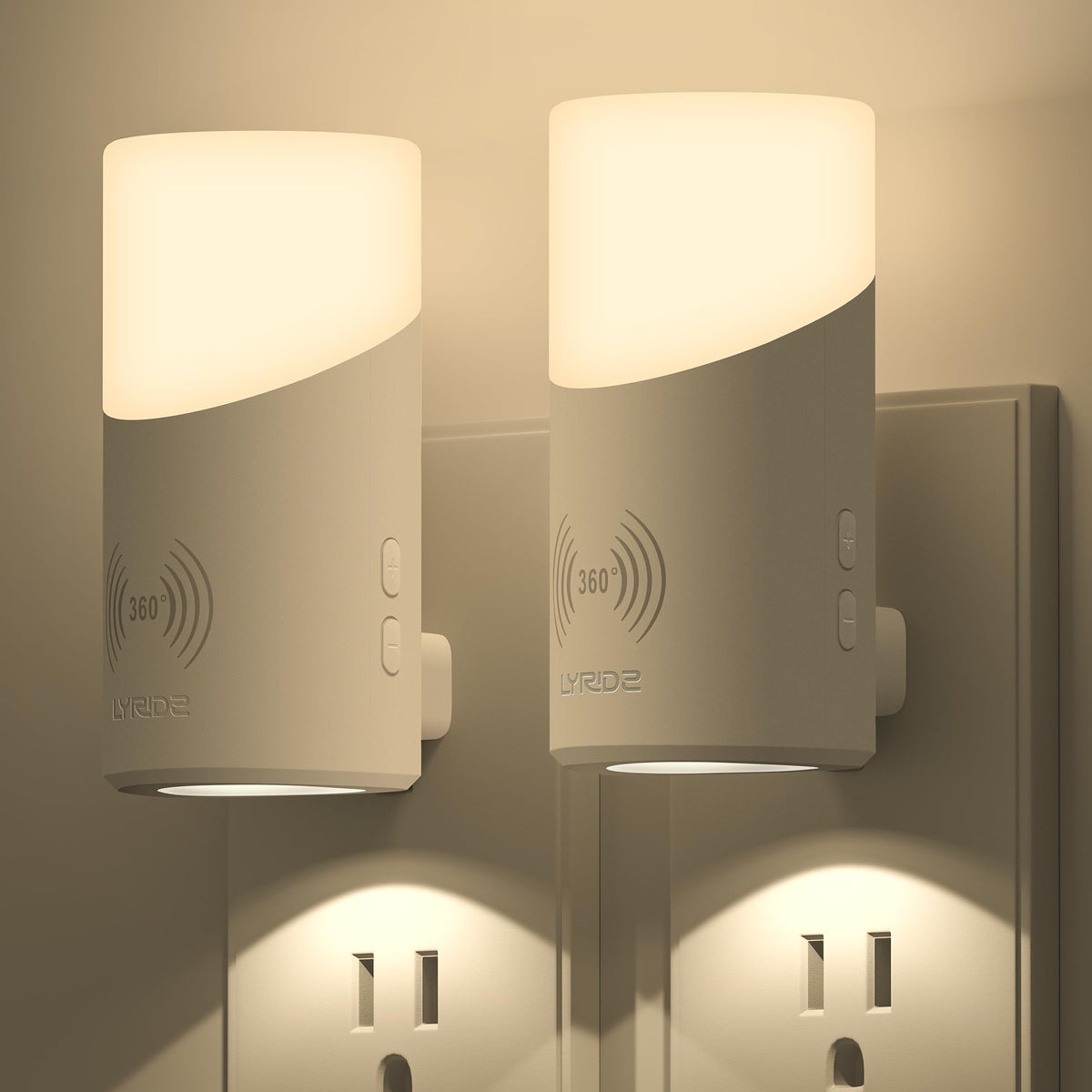 Lyridz LED night light with motion sensor brightens hallways hands-free.