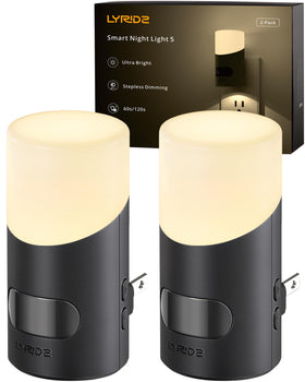 Lyridz LED night light front view with motion sensor for hands-free safety.