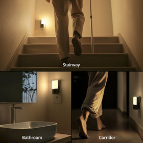 Lyridz night light is ideal for bathrooms, bedrooms, and hallways