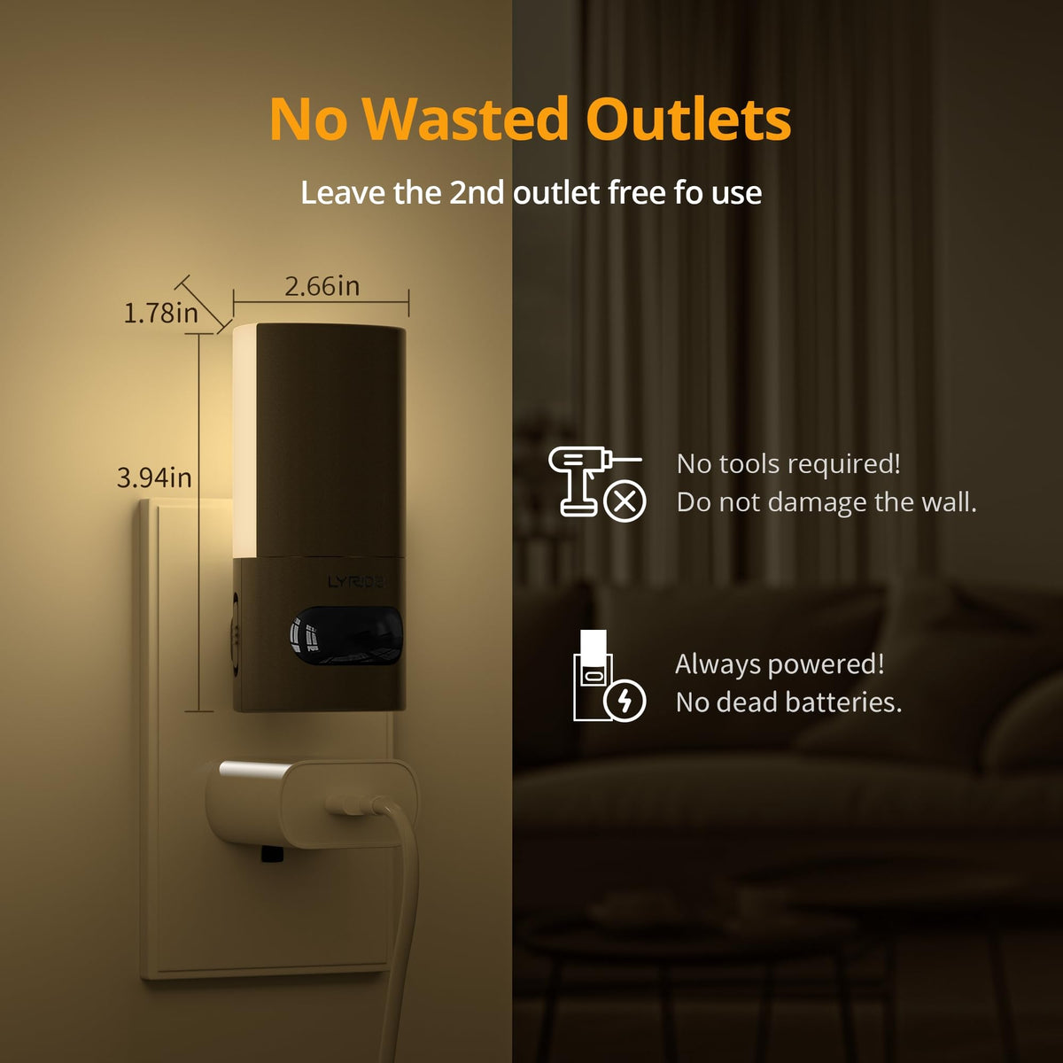 Lyridz night light with memory and timers saves energy and time