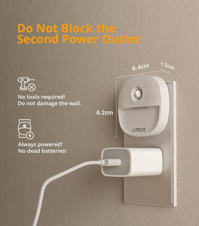 Lyridz 120-degree motion range detects movement up to 5 m.