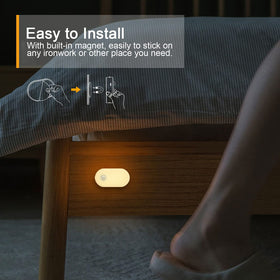 Lyridz portable night light suited for bedroom, bathroom, kitchen.