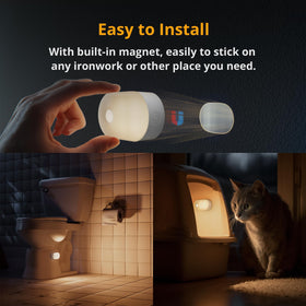 Lyridz adhesive patches enable damage-free install on walls.