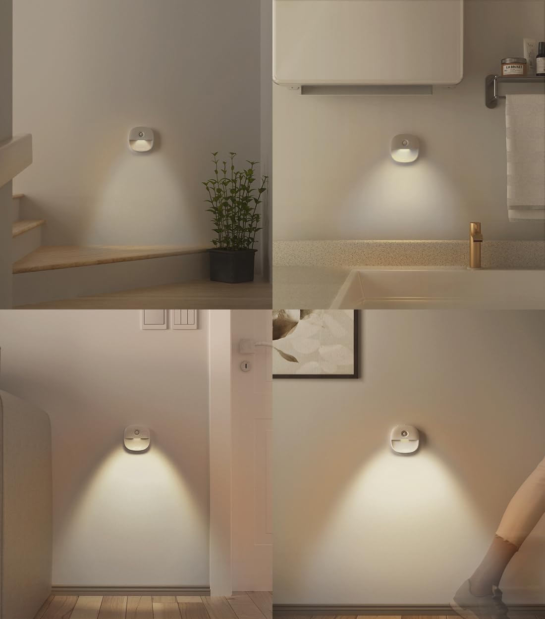 Lyridz compact design night light fits desks, cabinets, and countertops.