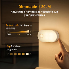 Lyridz compact night light with magnet backs for metal surfaces.