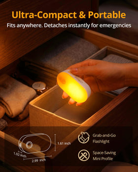 Lyridz compact-sized night light perfect for tight spaces.