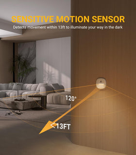 Lyridz night light with magnetic back for easy stick-on placement.
