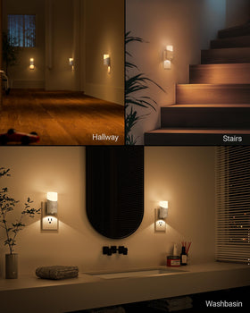 Lyridz two-pack night lights make hallways and bathrooms safer.