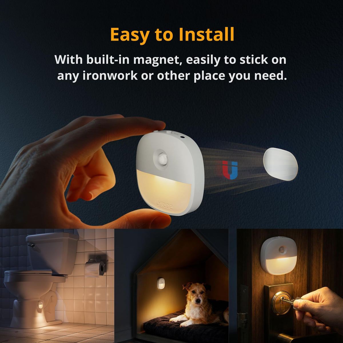 Lyridz USB rechargeable night light ready for quick daily charging.