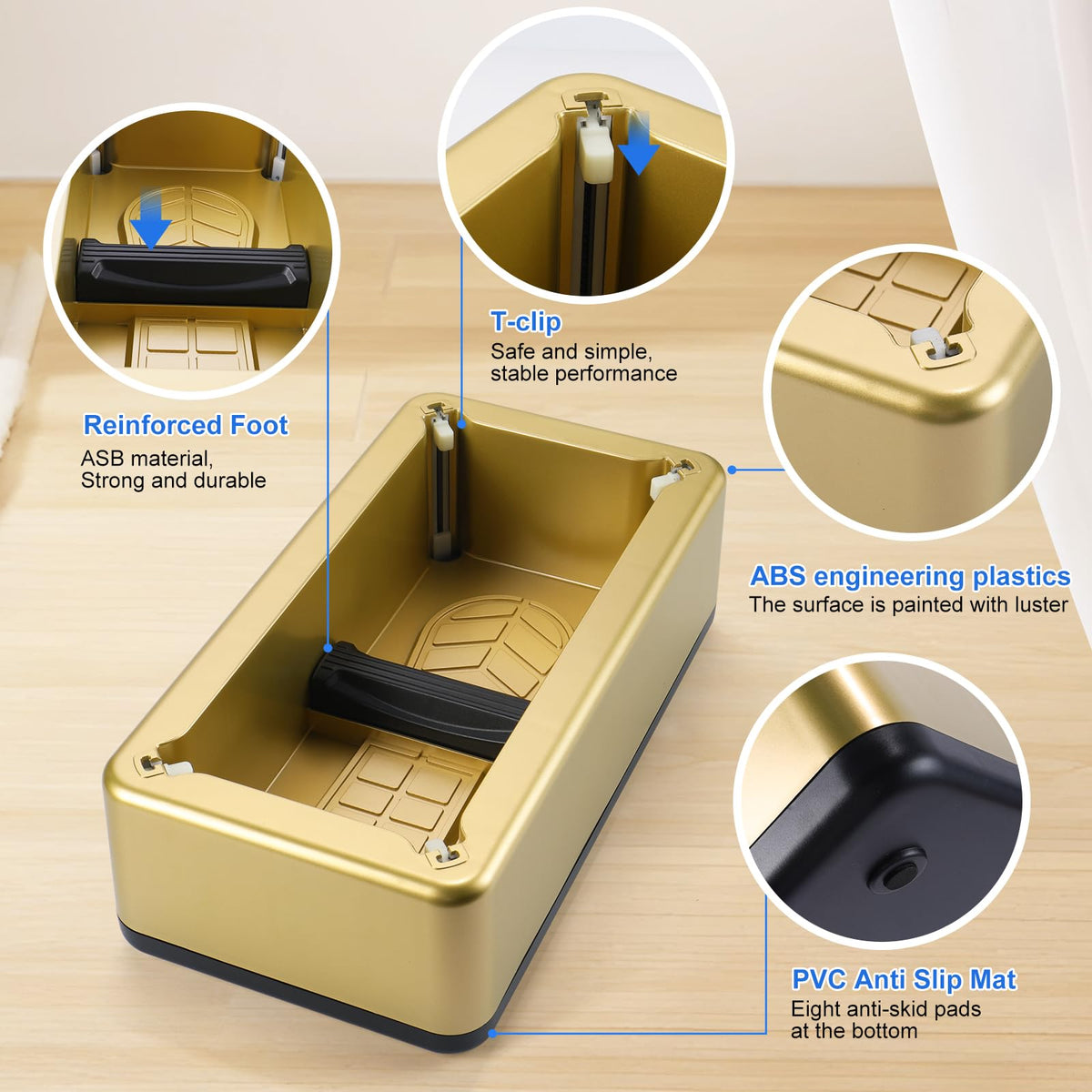 LYSHIYI dispenser capacity of 30 covers supports multiple users.