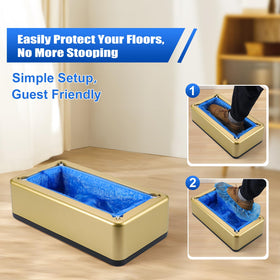 LYSHIYI 200-piece disposable covers paired with dispenser for convenience.