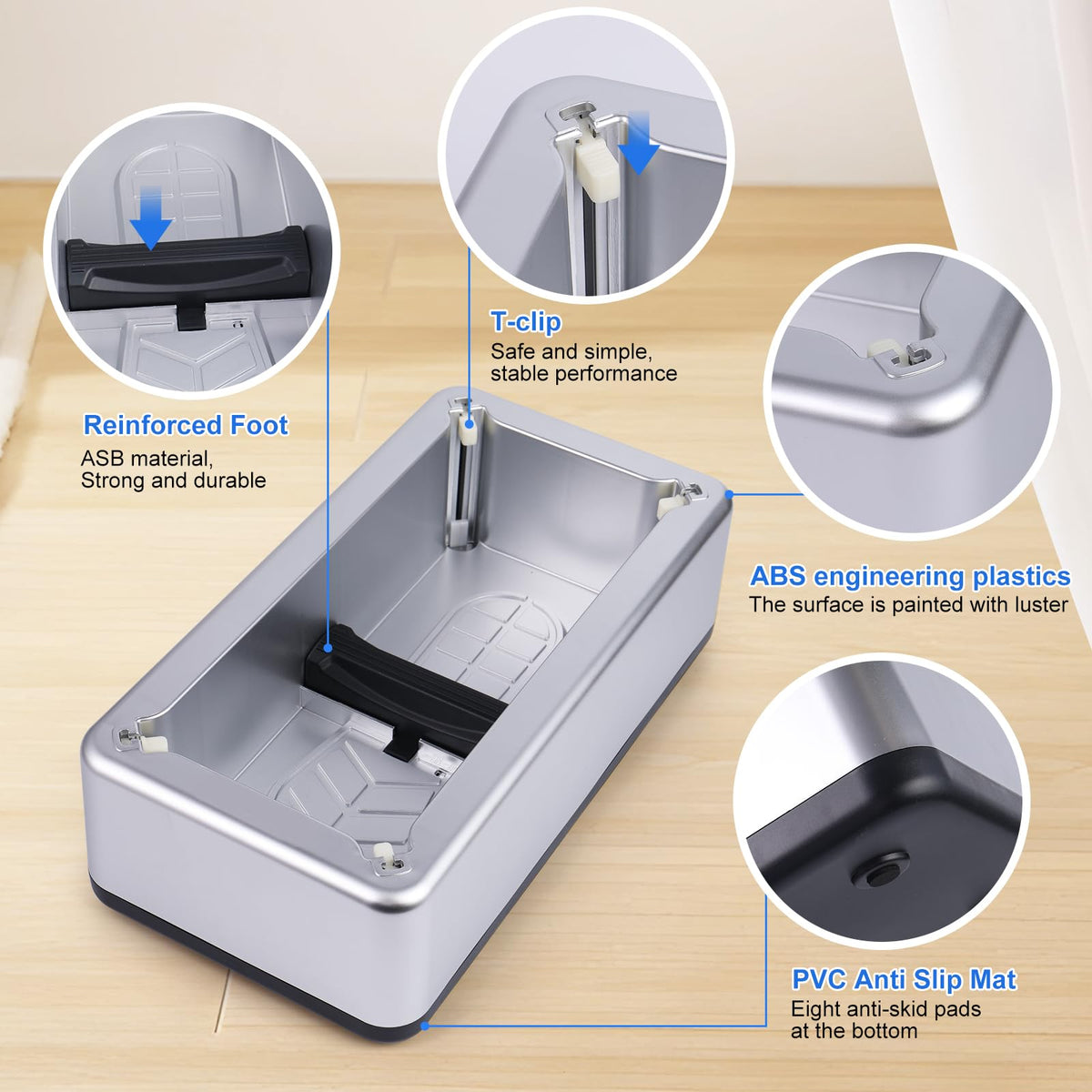 LYSHIYI dispenser front view highlighting the sleek baked enamel finish