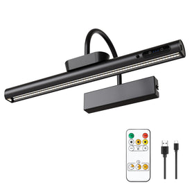 LYTARA dimmable cordless picture light illuminates wall art with even brightness.