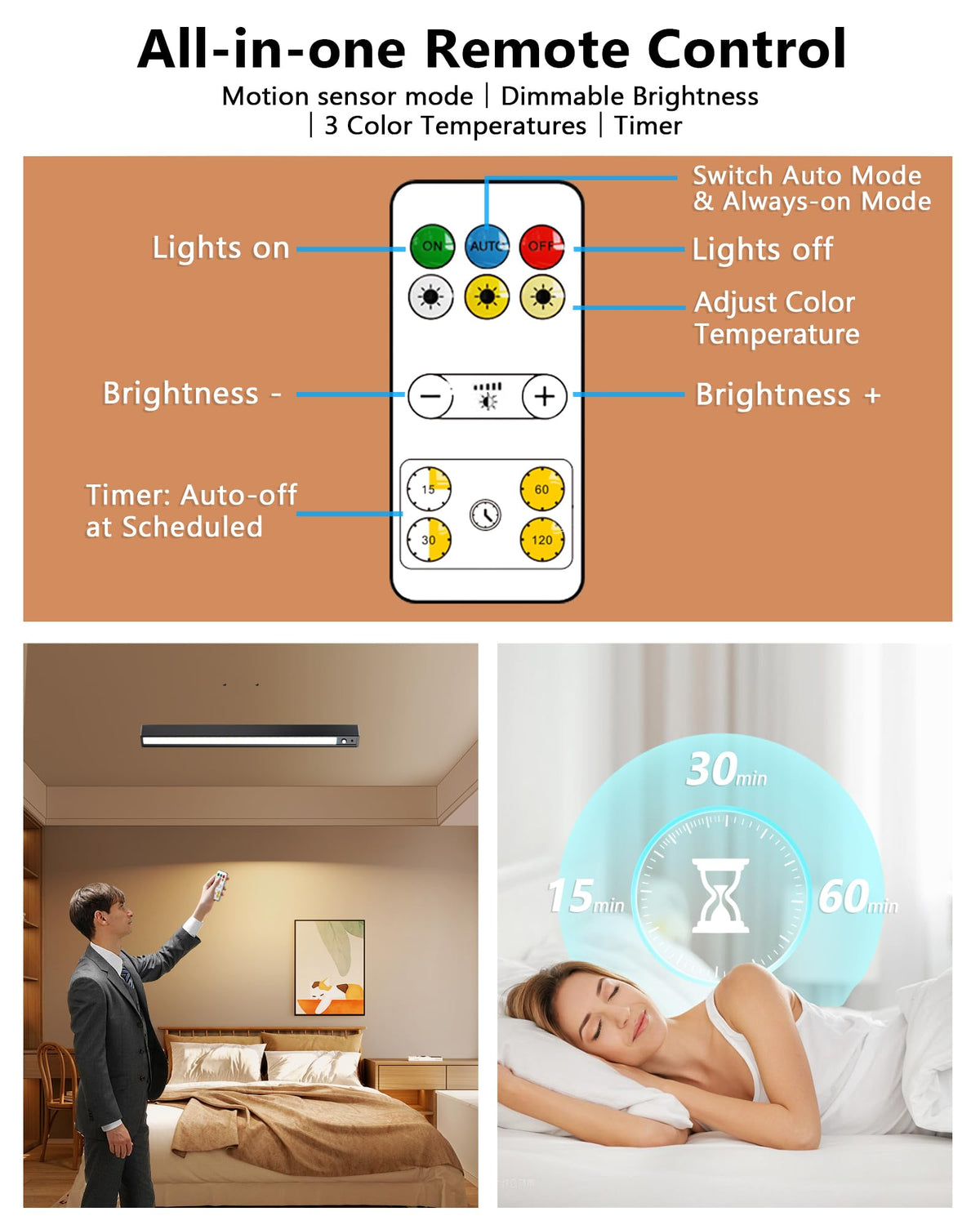 LYTARA motion sensing mode activated for automatic lighting in hallways