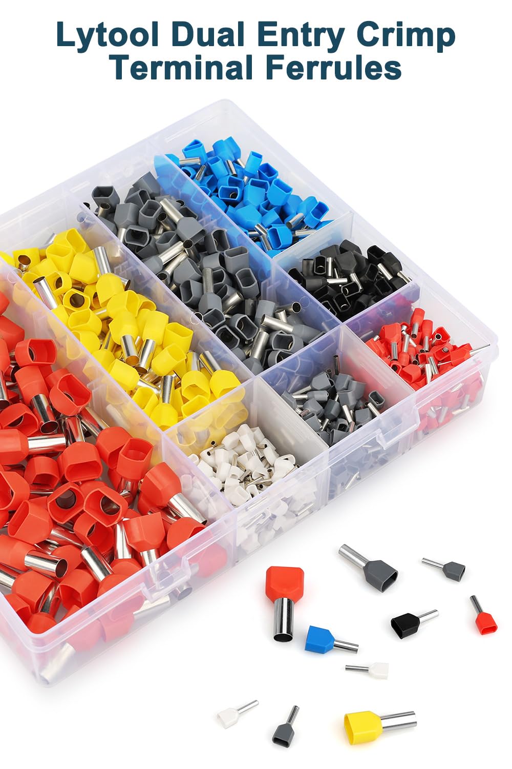 Lytool ferrule size range 22 AWG to 8 AWG for versatile wiring.
