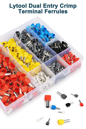 Lytool ferrule size range 22 AWG to 8 AWG for versatile wiring.