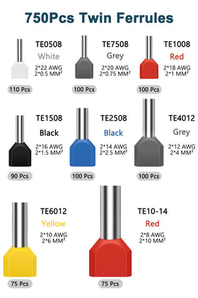 Lytool tin-plated copper ferrules close-up for superior conductivity and corrosion resistance.